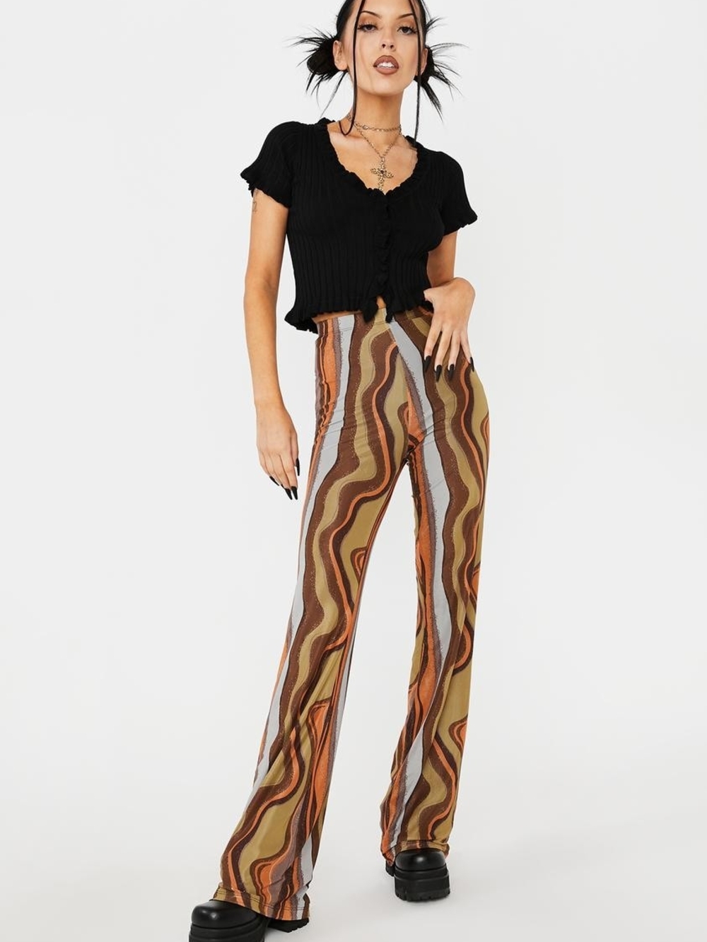 Motel Rocks - Multi-Color - Herly Trouser Earthy Gradient - XL / US10